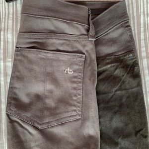 Rag&Bone elephant color leather/ jean pants 25